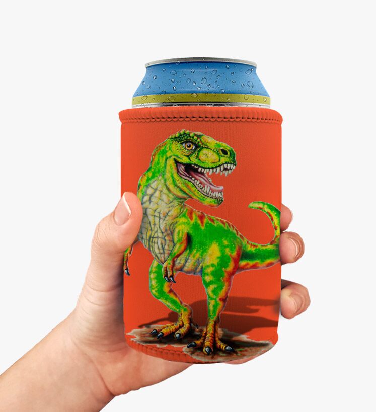T-rex-4-1-1.jpg T-Rex the Tyrannosaurus - Stubby Holder - Image 1