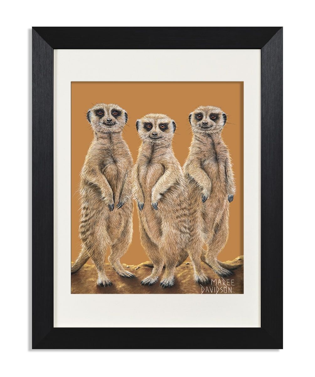 The-Tree-Meerkateers-Maree-Davidson-Art.jpg The Three Meerkats - Print - Image 1