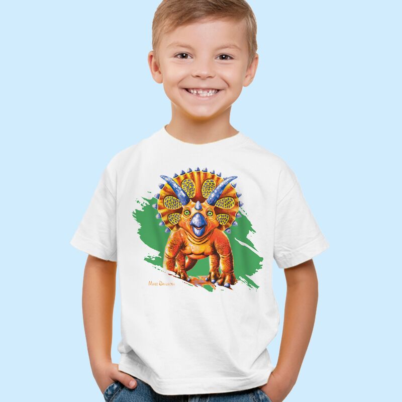 Toppa the Triceratops - Kids T-Shirts - Image 1