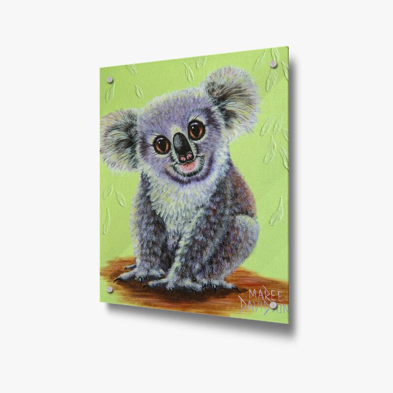 True Blue the Koala - Acrylic Glass Panel - Image 1