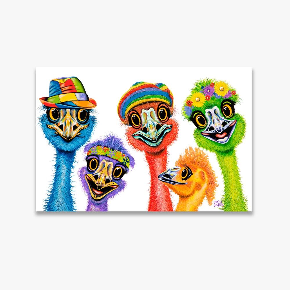 We Still Call Australia Home the Emus - Canvas Print - Image 1