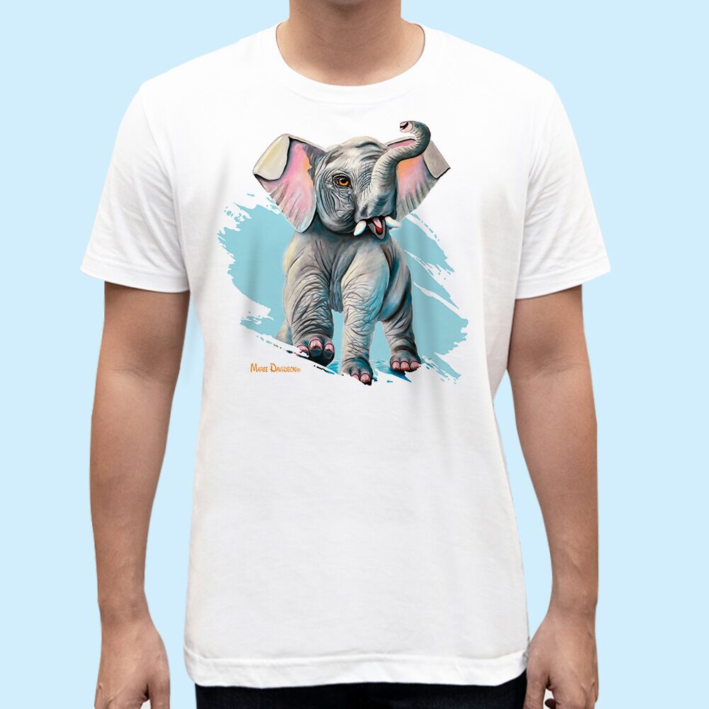 Wild Thing the Baby Elephant - Unisex T-Shirts - Image 1
