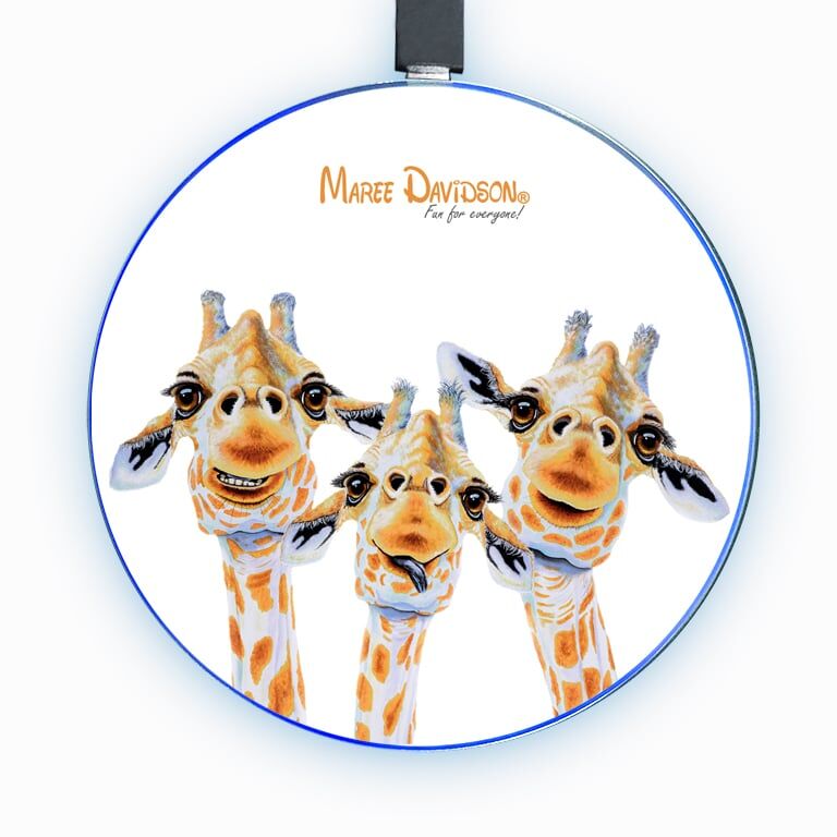 You Make Me Smile the Giraffes - Wireless Phone Charger - Image 1