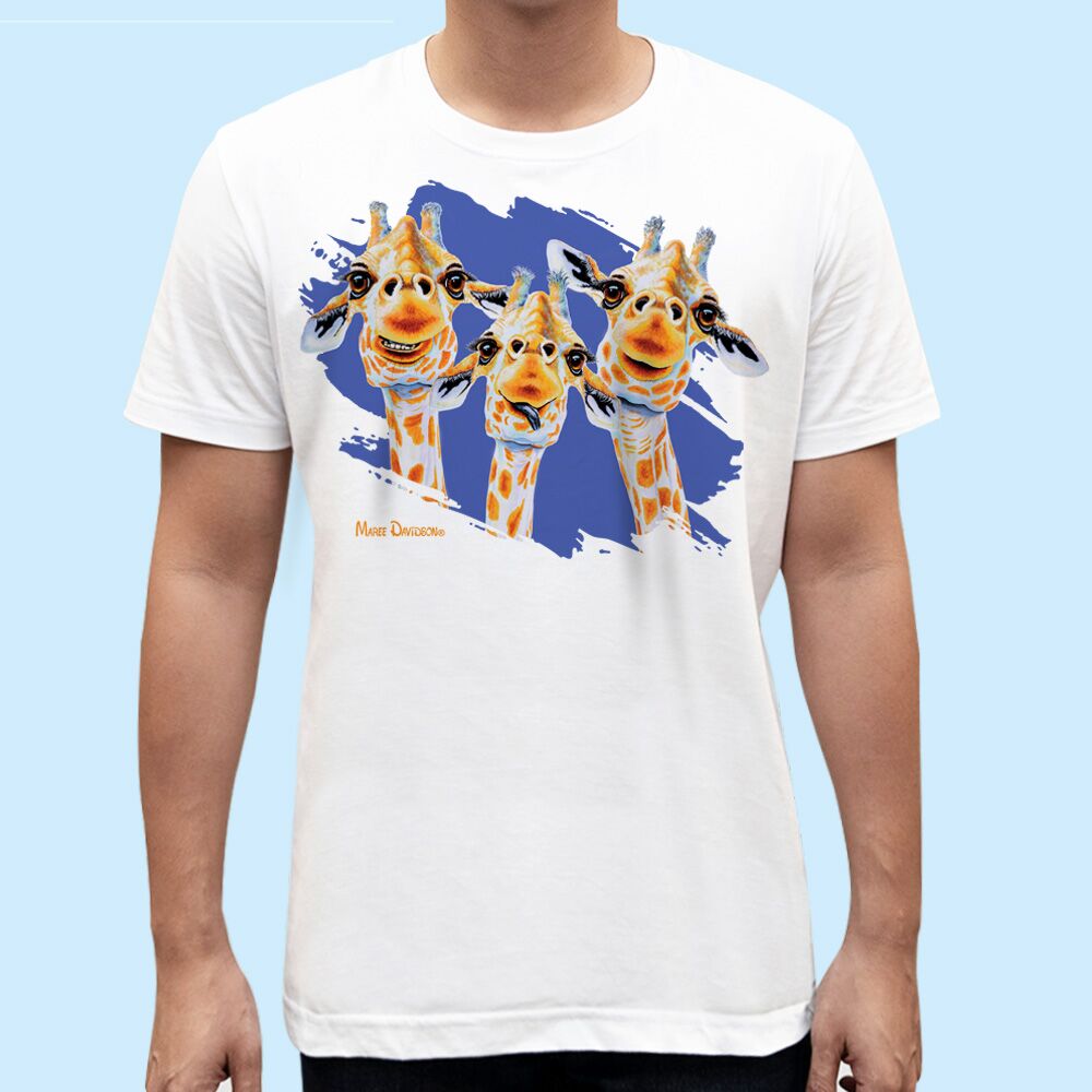 You Make Me Smile the Giraffes - Unisex T-Shirts - Image 1