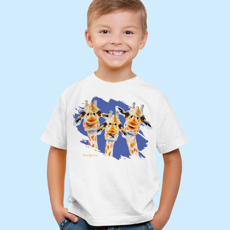 You Make Me Smile the Giraffes - Kids T-Shirts - Image 1
