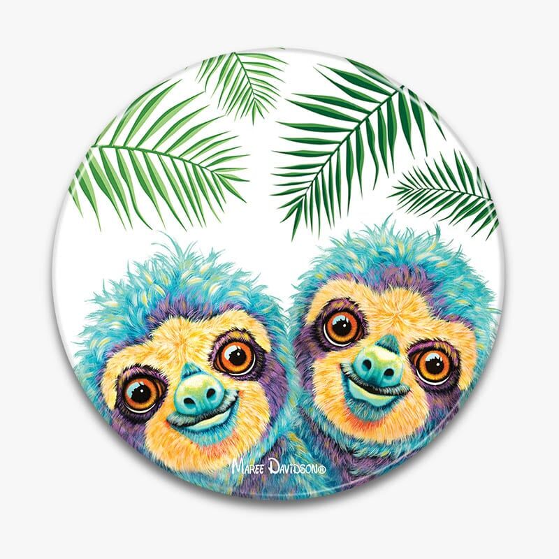 Baby Sloths - Ceramic Trivet - Image 1