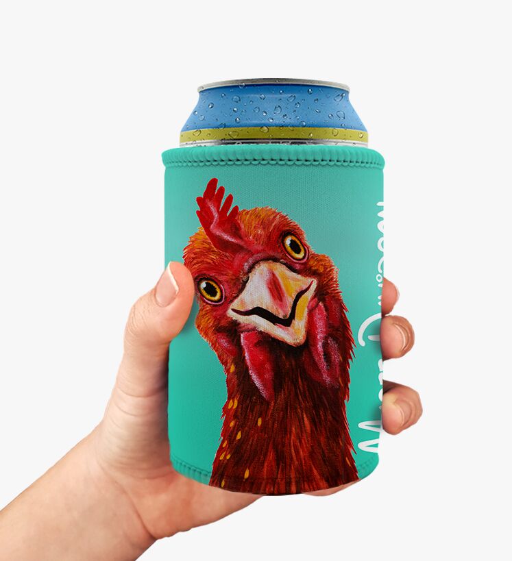 Barnyard Buddies the Hens - Stubby Holder - Image 1
