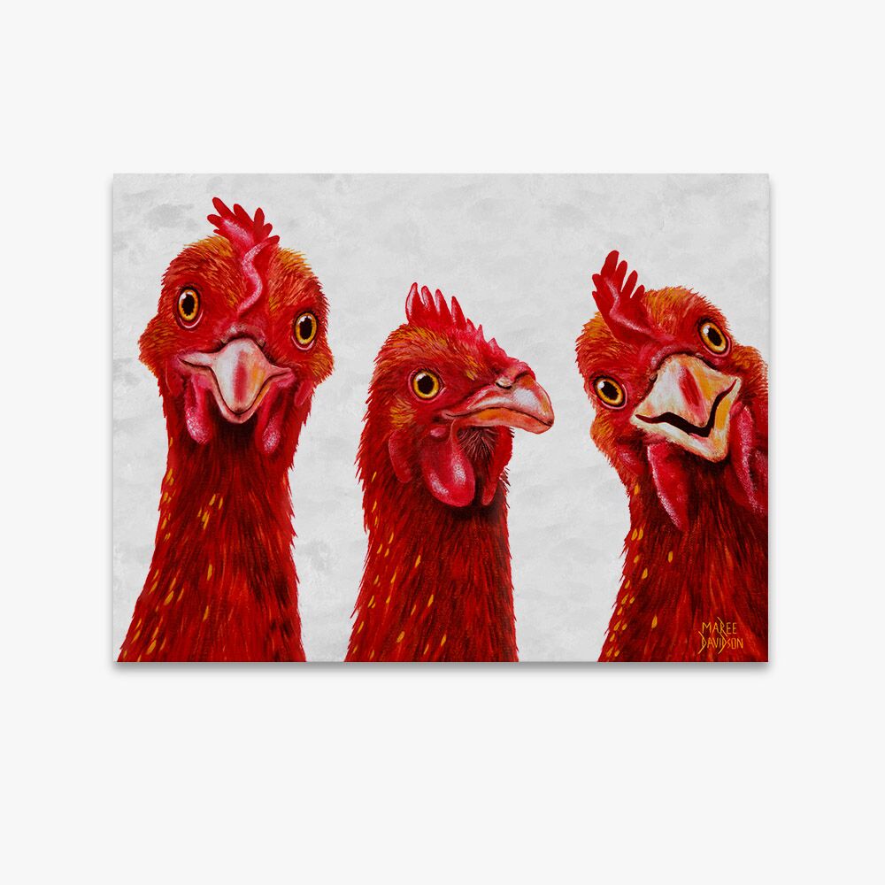 Barnyard Buddies the Hens - Original Prints - Image 1