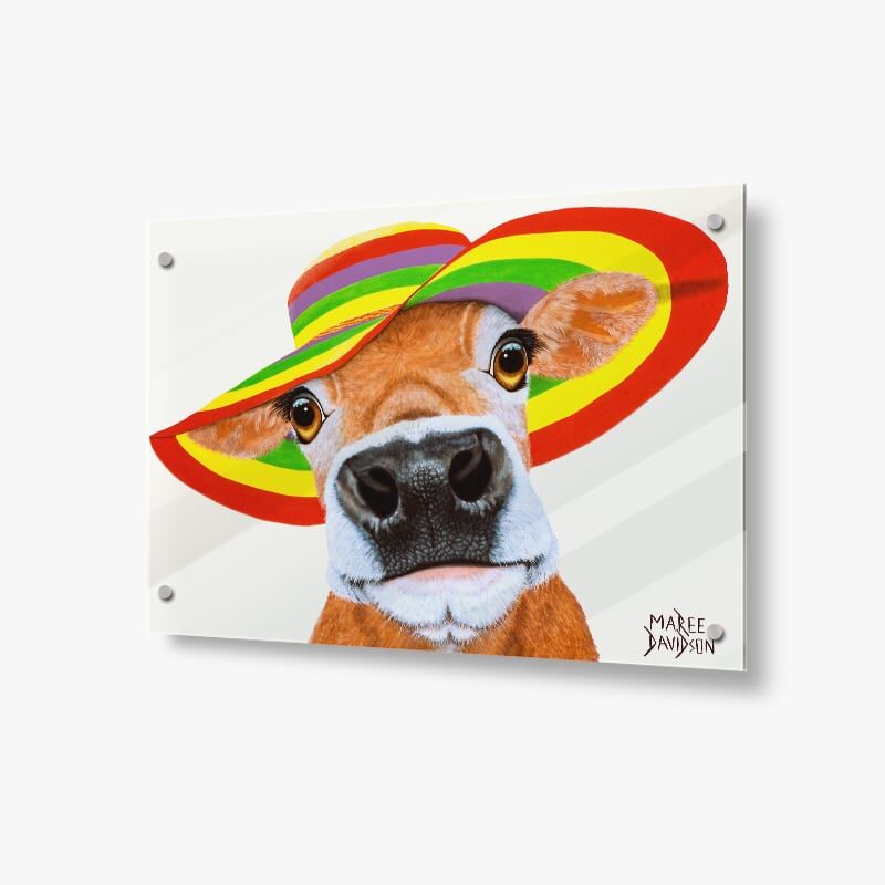 Cupcake the Cow - Acrylic Glass Panel - Image 1