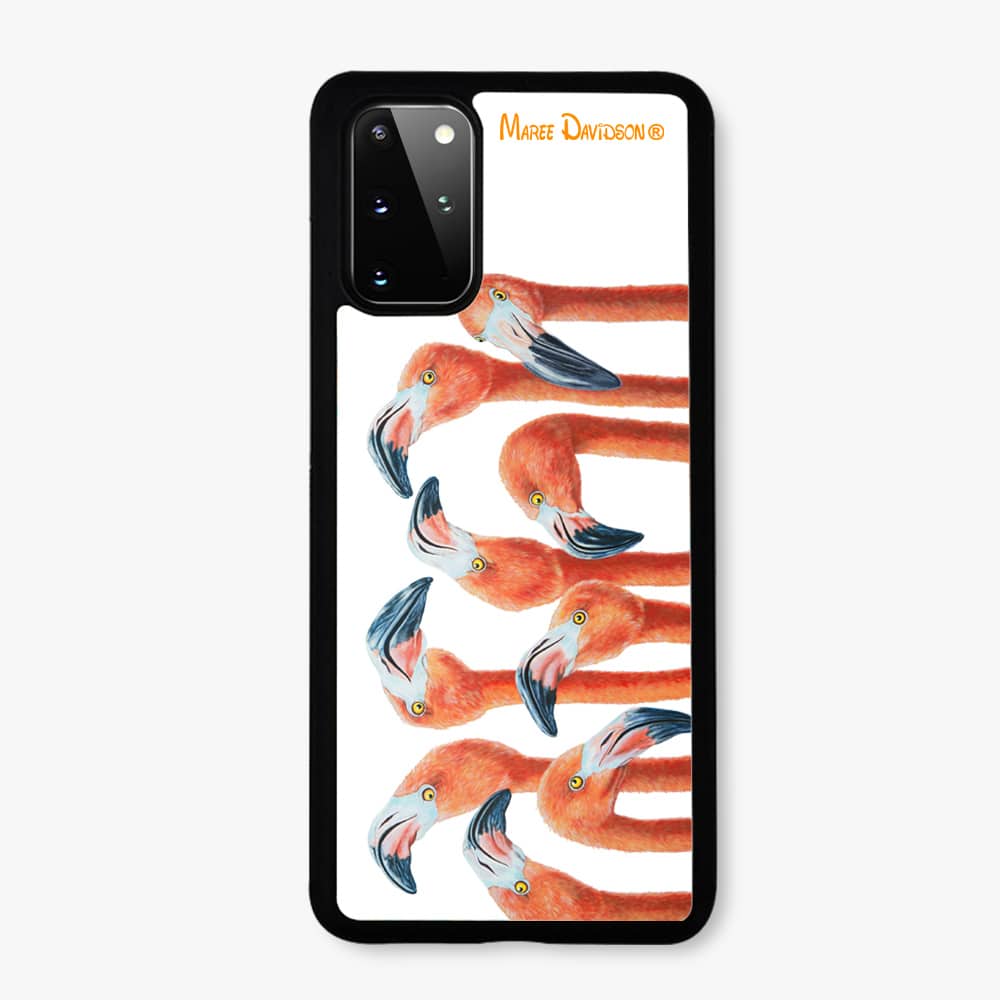 Group Chat Flamingos - Samsung Case Cover - Image 1