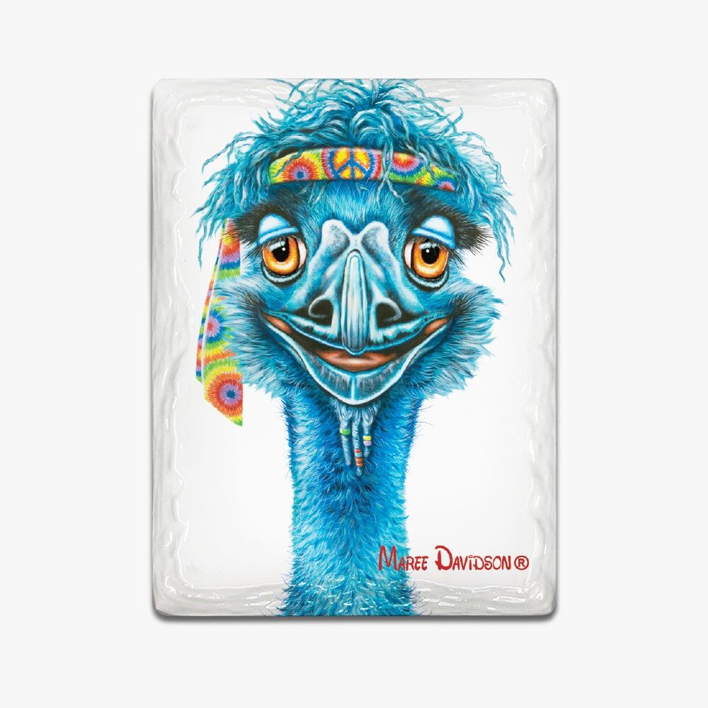 Ernie the Hippie Emu - Ceramic Magnets - Image 1