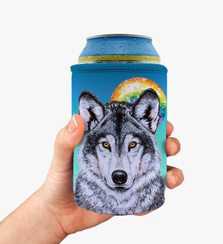Leader of the Pack Wolf - Stubby Holder - Image 1