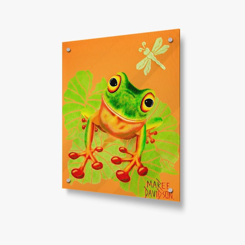 Leapfrog the Queensland Tree Frog - Acrylic Glass Panel - Image 1