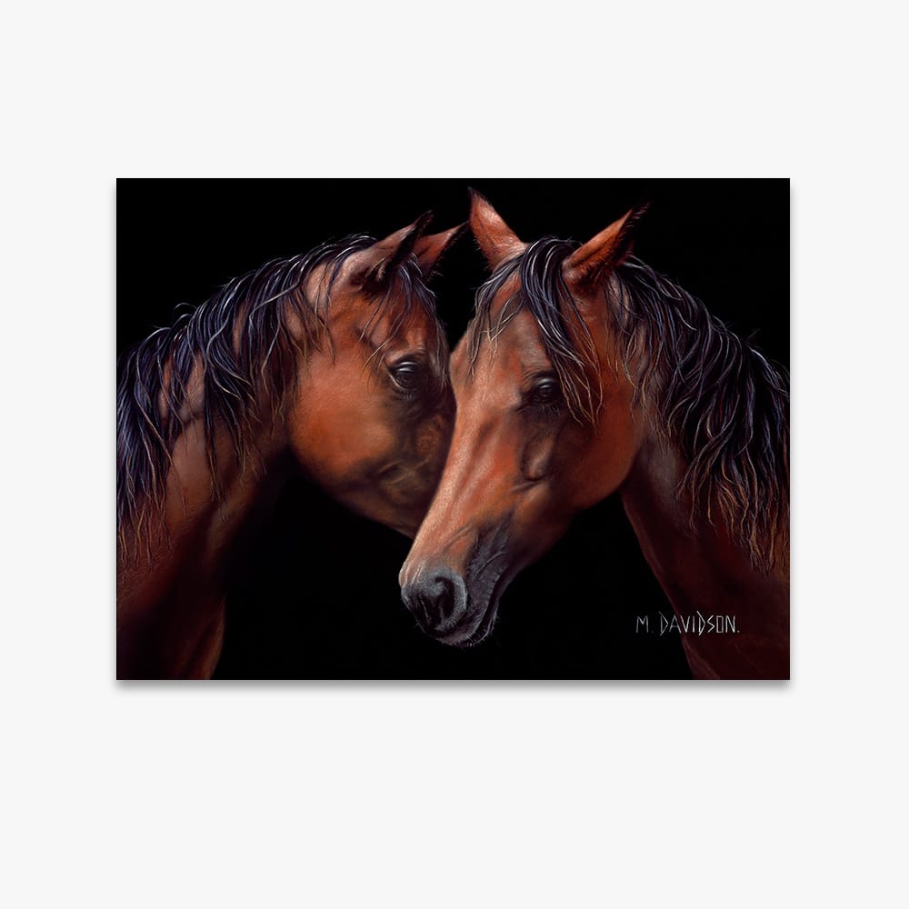 Moonlight Whispers the Horses - Canvas Print - Image 1