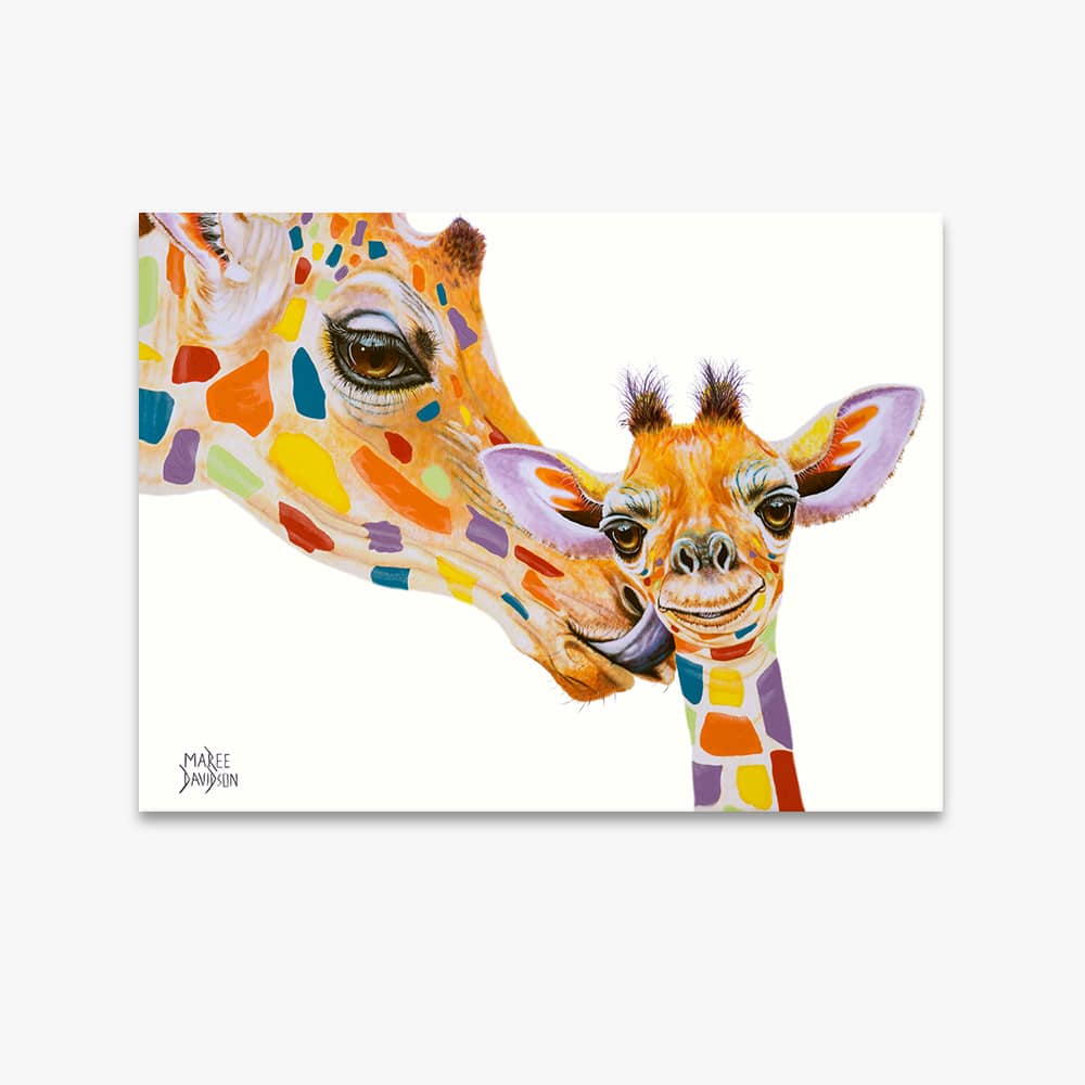 My Mum the Giraffes - Canvas Print - Image 1