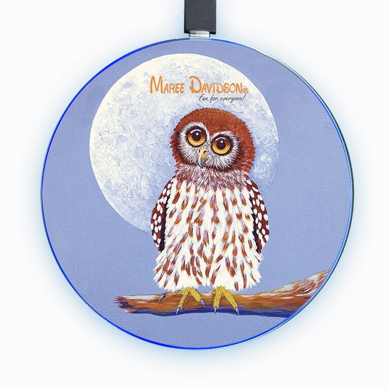 Once In a Blue Moon the Owl - Wireless Phone Charger - Image 1