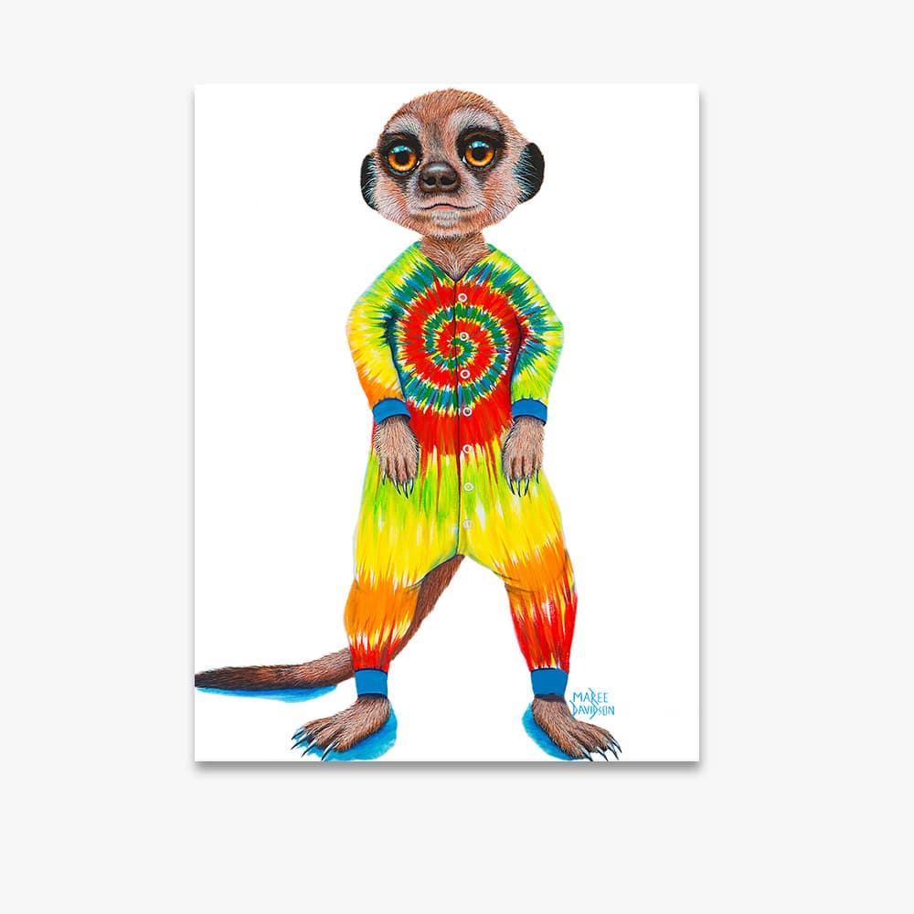 PJ the Meerkat - Canvas Print - Image 1