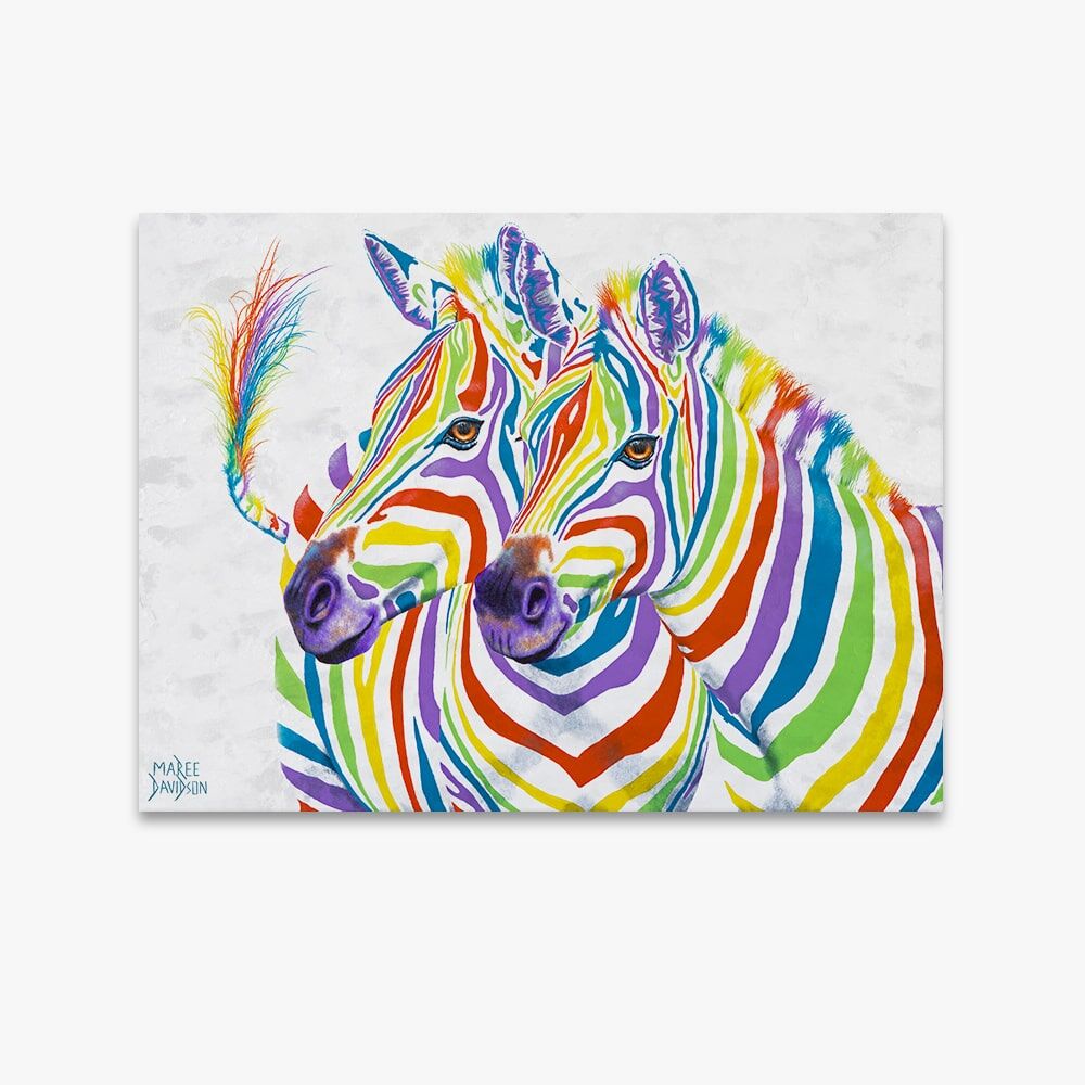Rainbow Zebras - Original Prints - Image 1