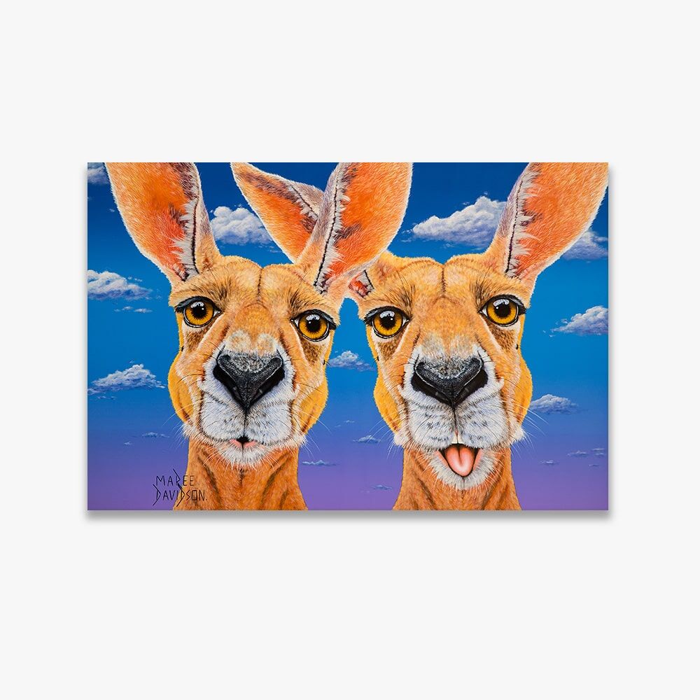 Don't Worry Be Hoppy the Kangaroos - Original Prints - Image 1