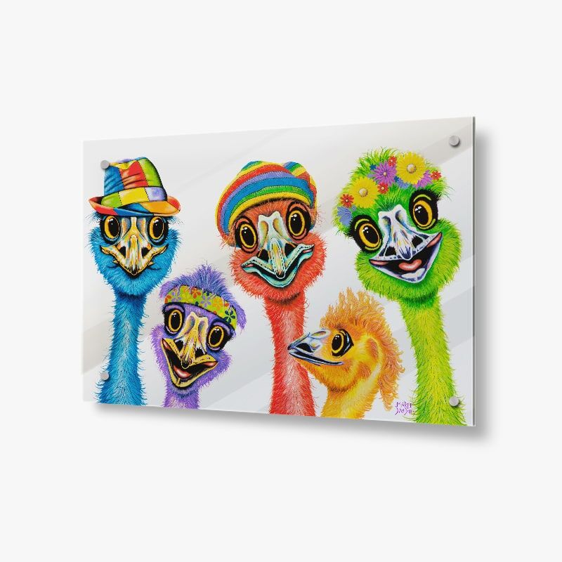 wscah-2-1.jpg We Still Call Australia Home the Emus - Acrylic Glass Panel - Image 1