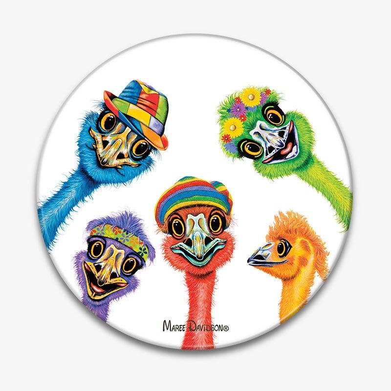 wscah-2-2.jpg We Still Call Australia Home the Emus - Ceramic Trivet - Image 1