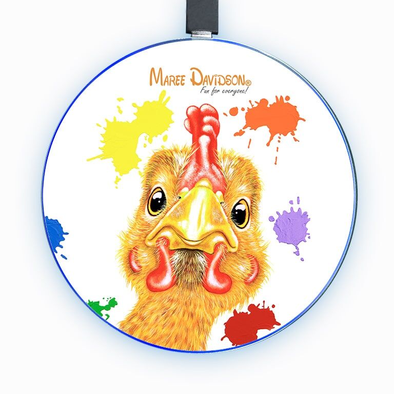 Penny the Yellow Chicken - Wireless Phone Charger - Image 1