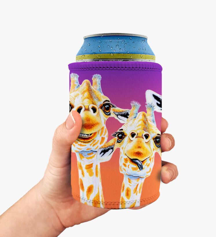 you-make-me-smile-24-1.jpg You Make Me Smile the Giraffes - Stubby Holder - Image 1