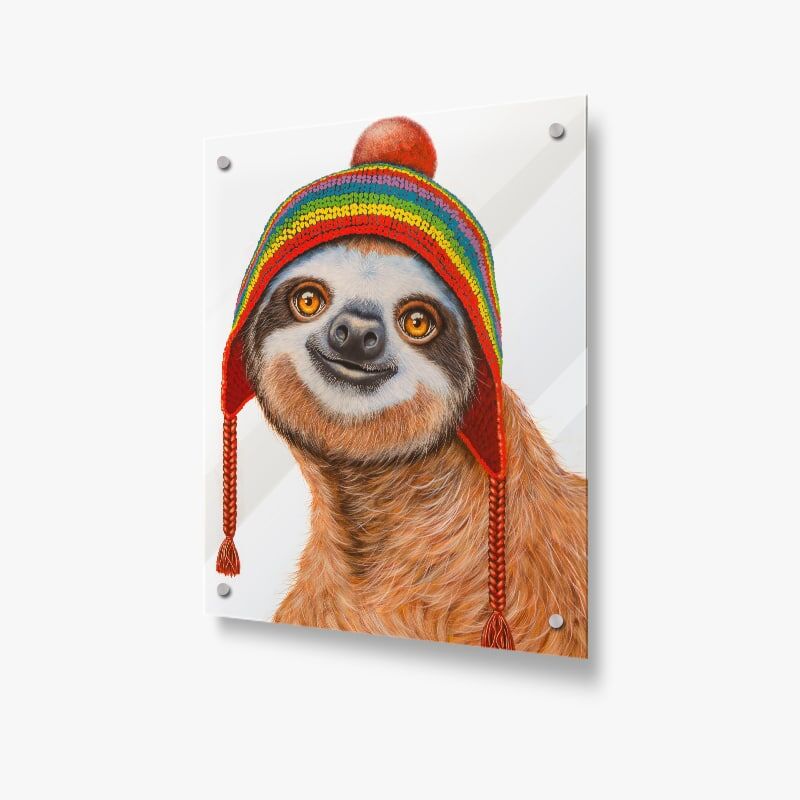 Ziggy the Sloth - Acrylic Glass Panel - Image 1