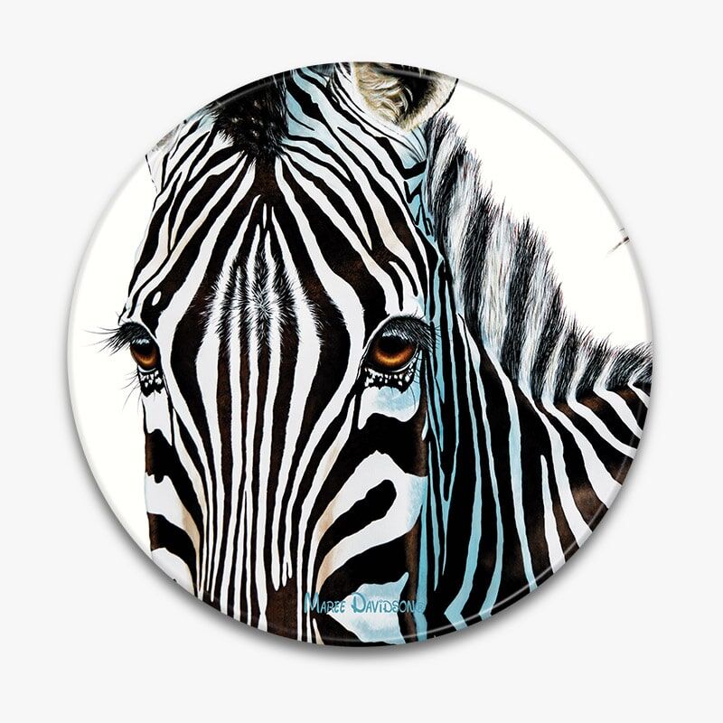 Zuri the Zebra - Ceramic Trivet - Image 1