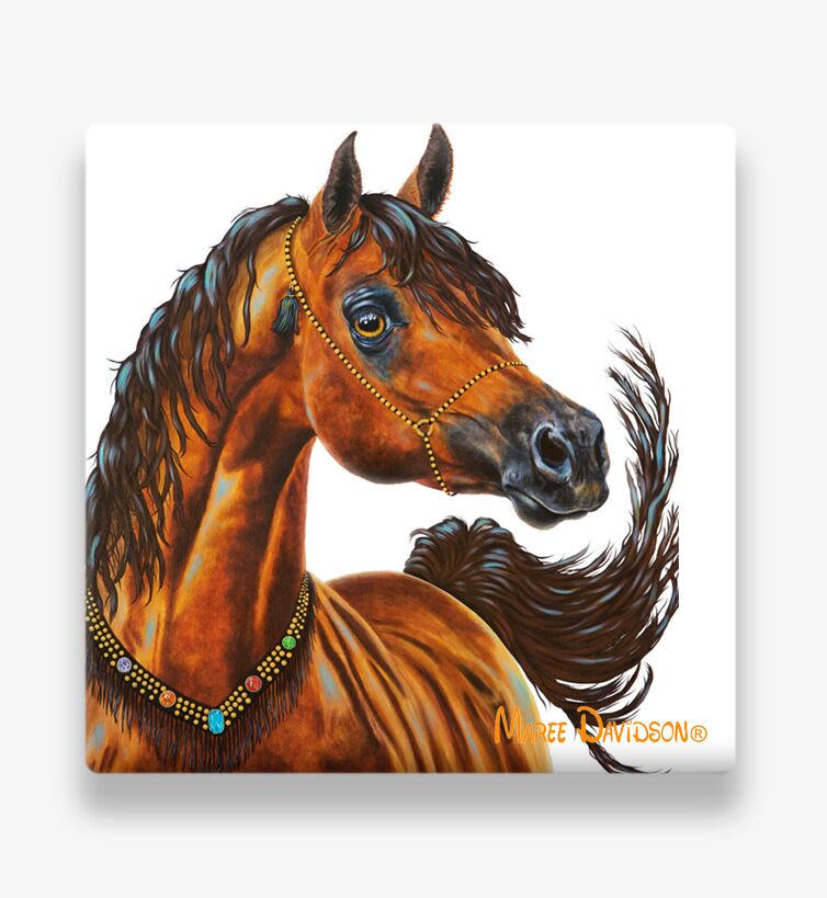 Prince the Horse - Ceramic Coaster - Image 1