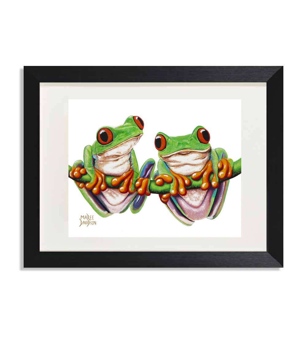 Freddy and Freida the Tree Frogs - Print - Image 1