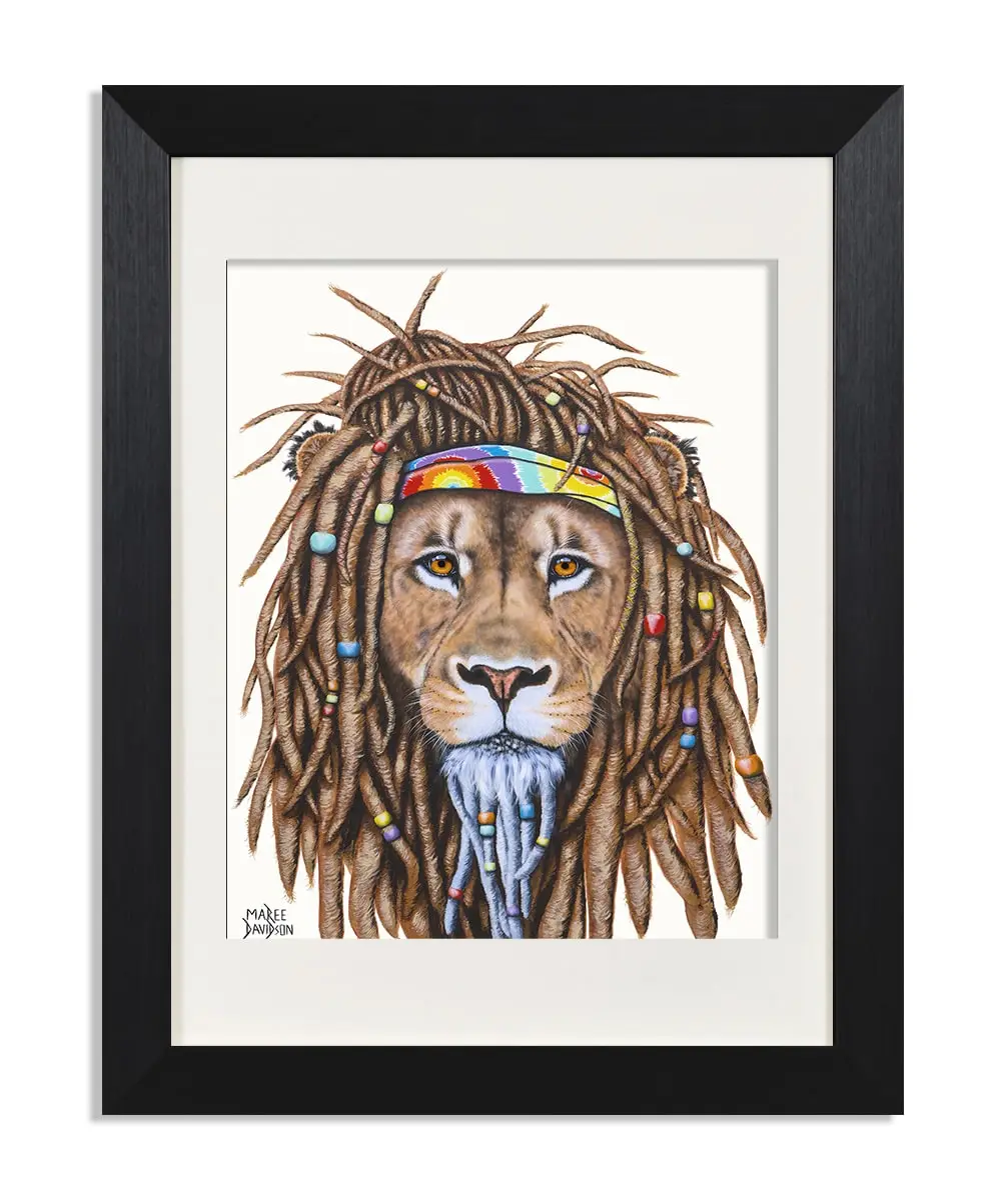 Hippie Lion - Print - Image 1