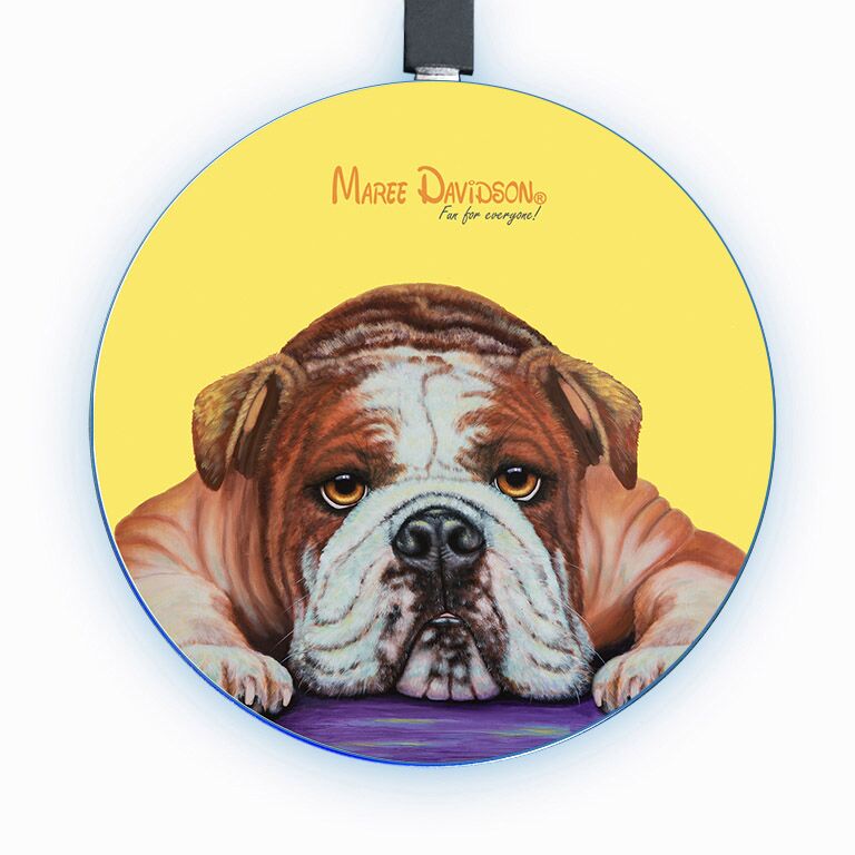Angel the English Bulldog - Wireless Phone Charges - Image 1