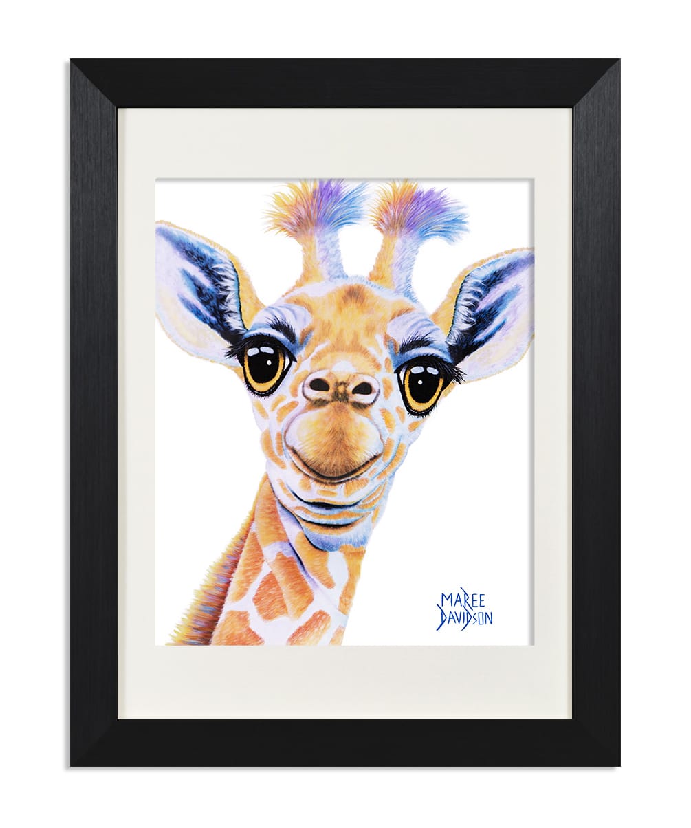Bobby the Baby Giraffe - Print - Image 1