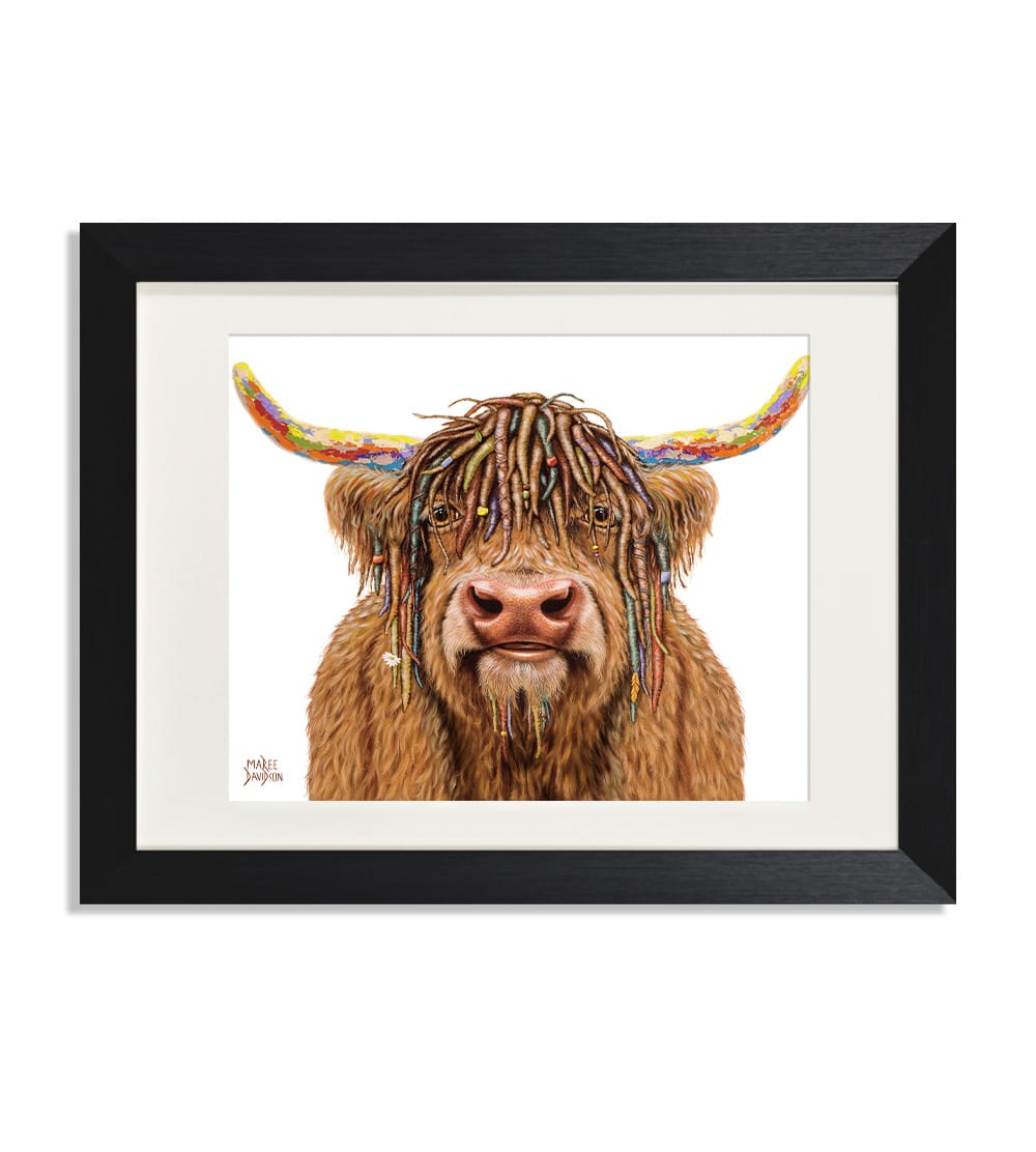 Bazza the Highland Cow - Print - Image 1