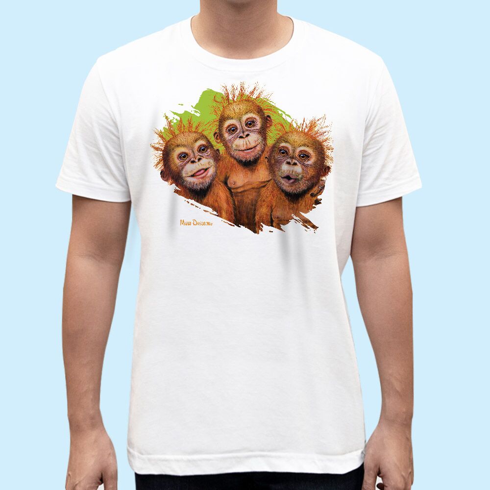 Best Mates the Orangutans - Unisex T-Shirts - Image 1