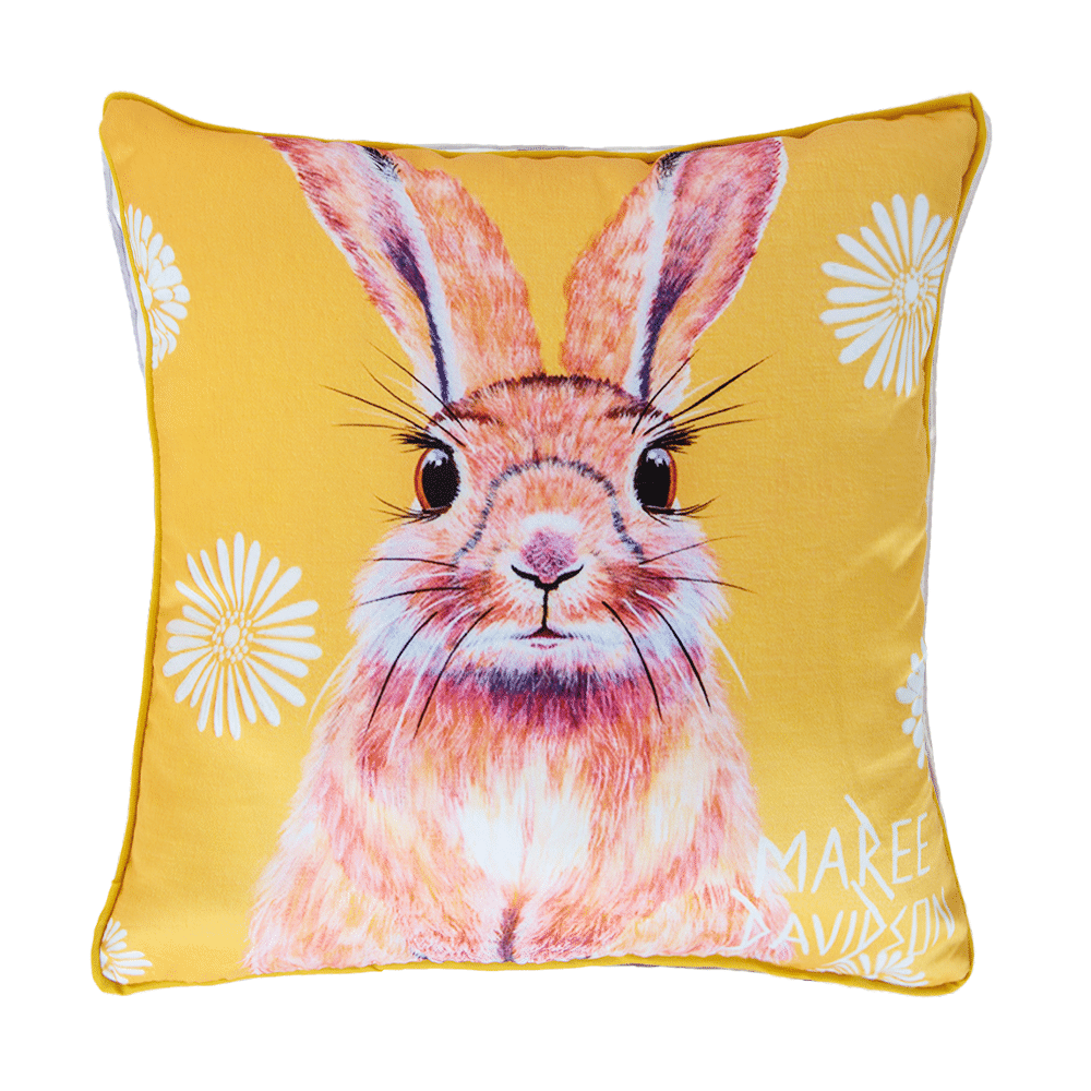 Catch Me If You Can the Rabbit - Cushion Cover - Image 1