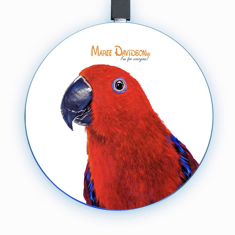 Chloe the Eclectics Parrot Bird - Wireless Phone Charges - Image 1