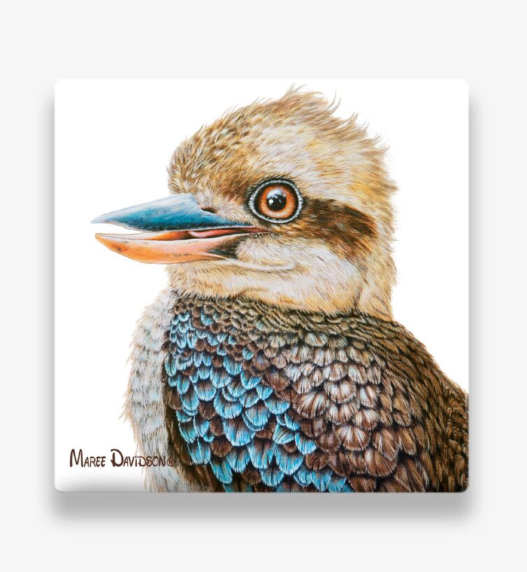 Australian Kookaburra - Ceramic Coaster - Image 1