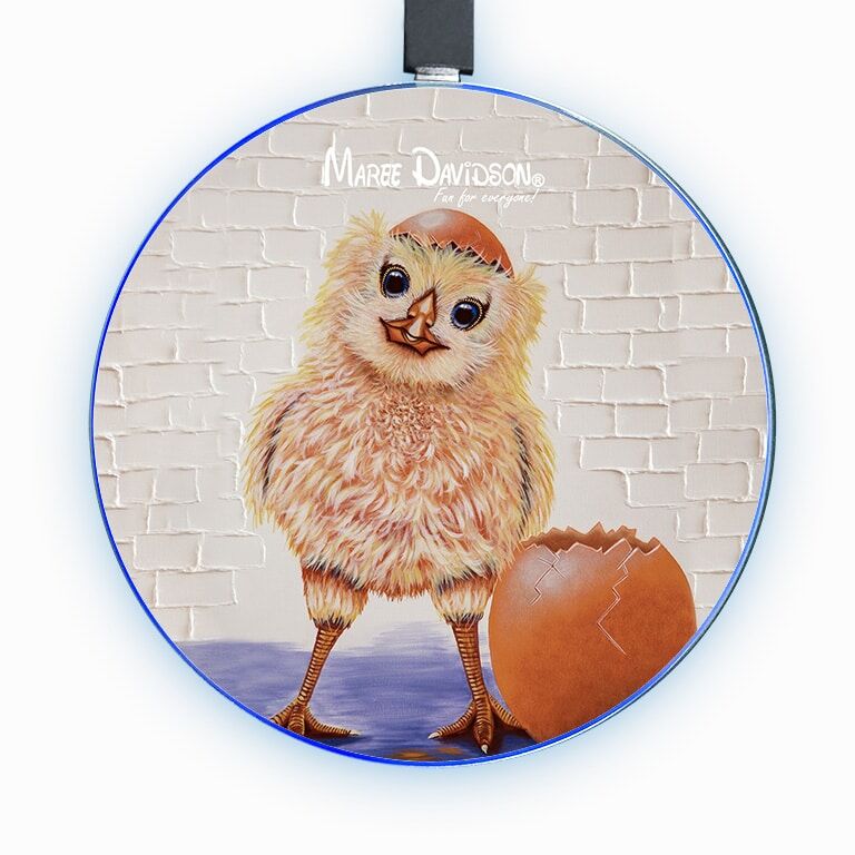 Crack Up the Baby Chick - Wireless Phone Charger - Image 1