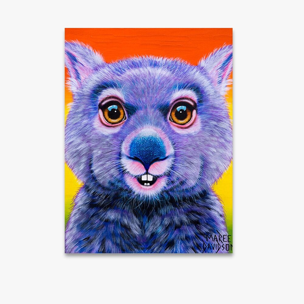 Digger the Wombat - Canvas Print - Image 1