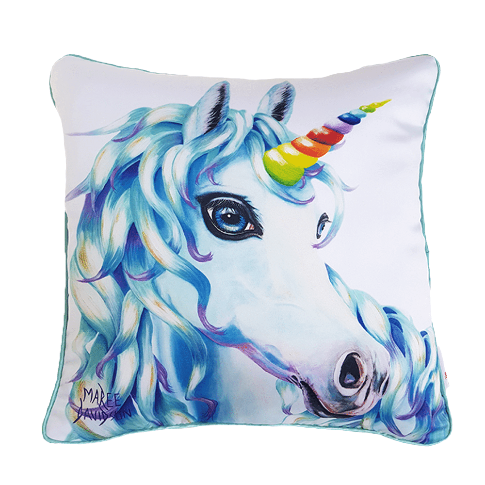 Dream and Believe the Unicorn - Cushion Cover - Image 1