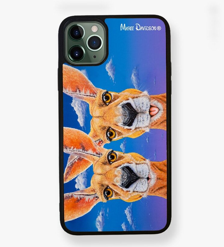 Don't Worry Be Hoppy the Kangaroos - iPhone Case Cover - Image 1