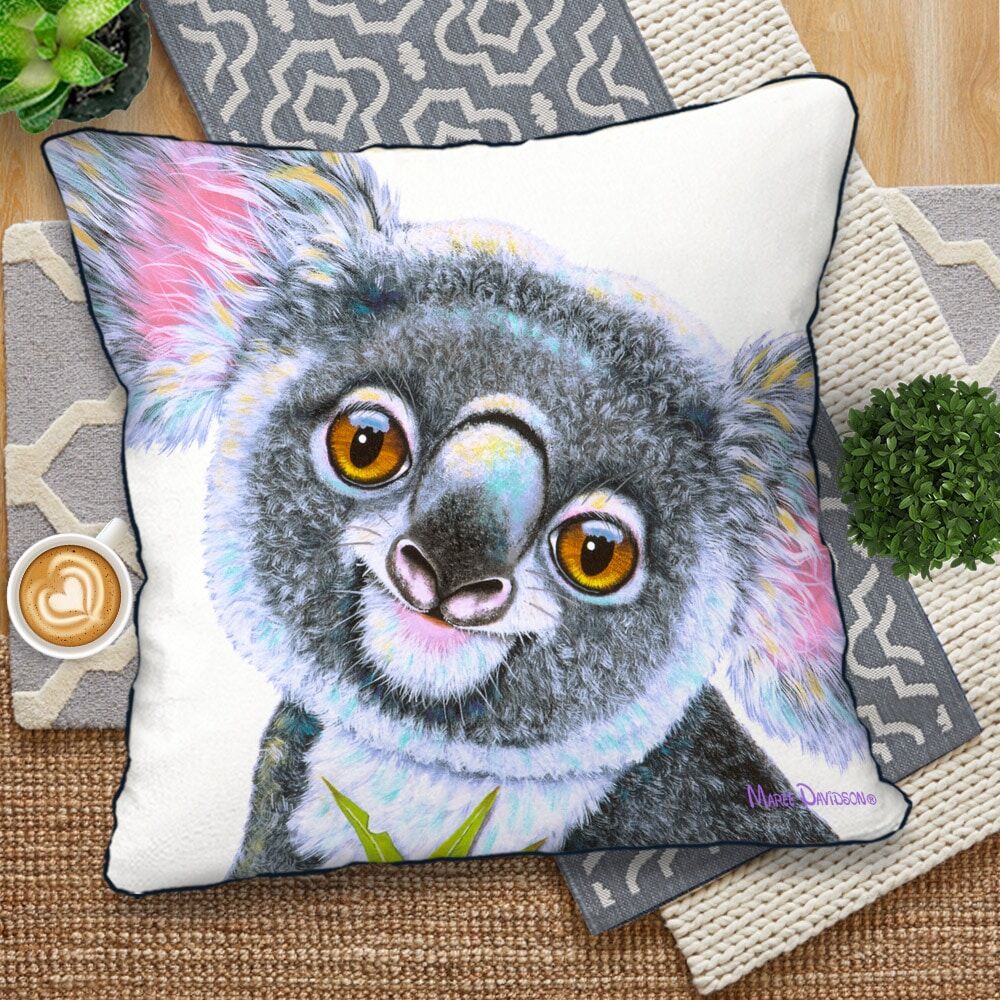 Drop Bear the Koala - European Cushion Cover - Image 1