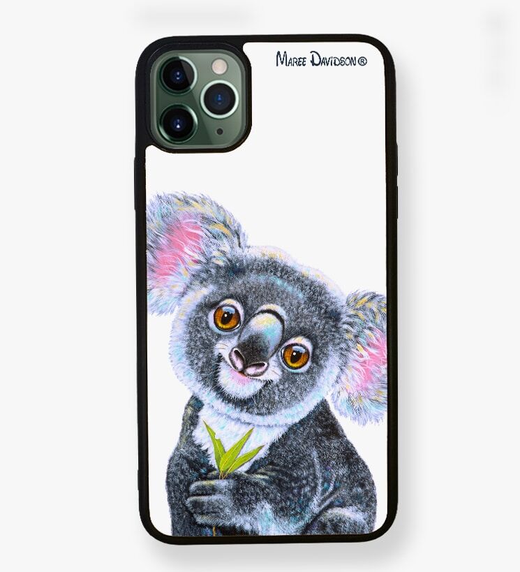 Drop-Bear-Phone-Case-Maree-Davidson.jpg Drop Bear the Koala - iPhone Case Cover - Image 1