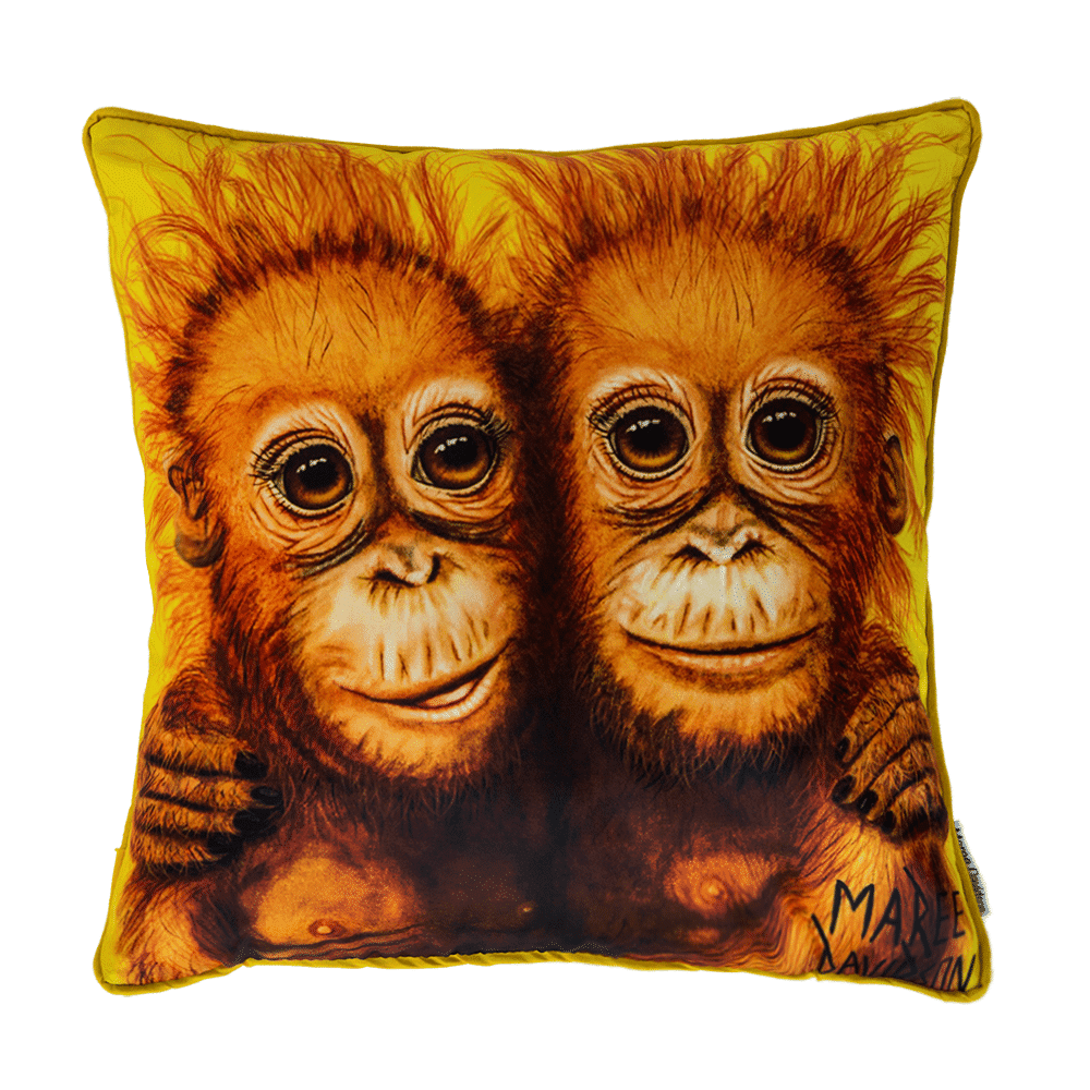 Forever Friends the Orangutans - Cushion Cover - Image 1