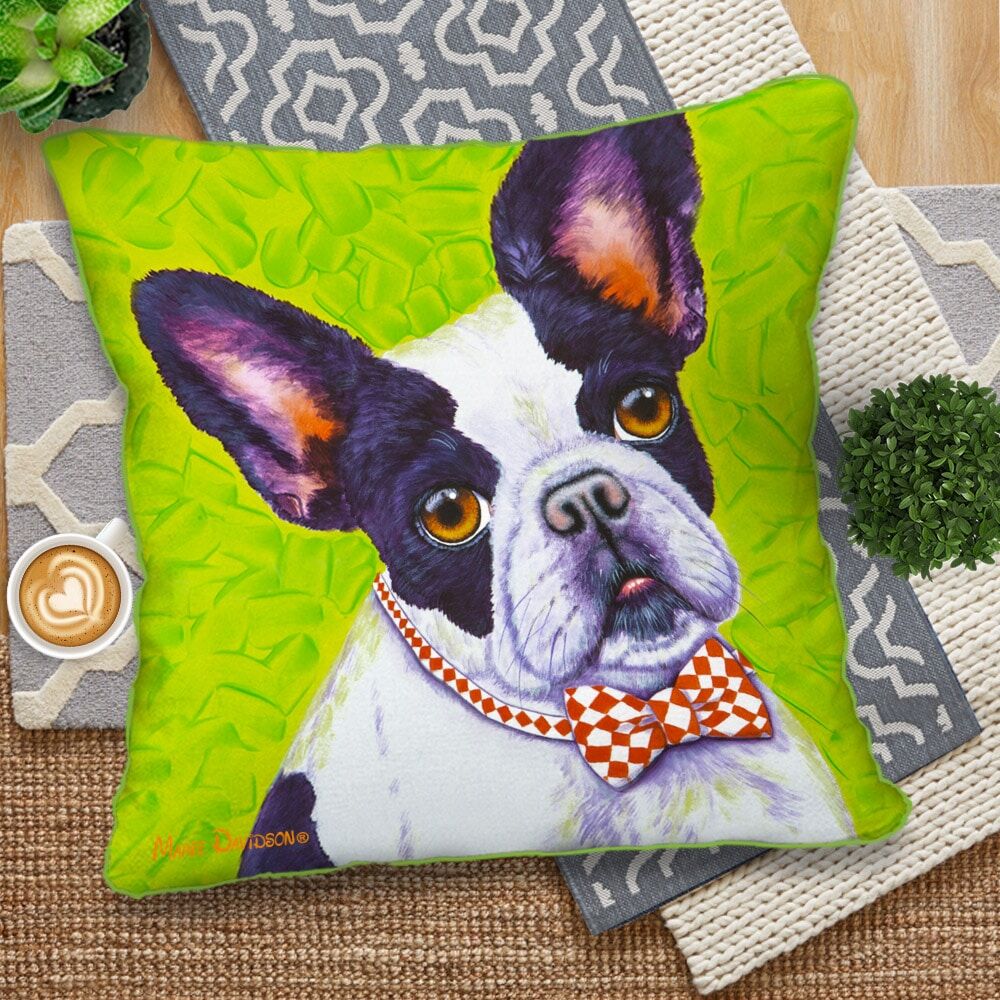 Winston French Bulldog - European Cushion Cover - Image 1