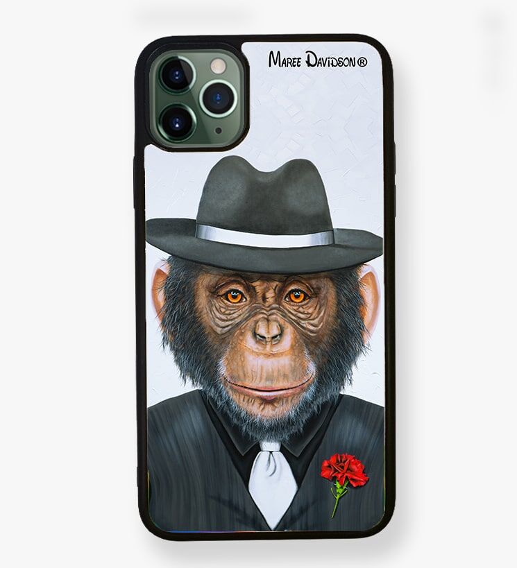 Gangster-Chimp-4.jpg Gangster Chimp - iPhone Case Cover - Image 1