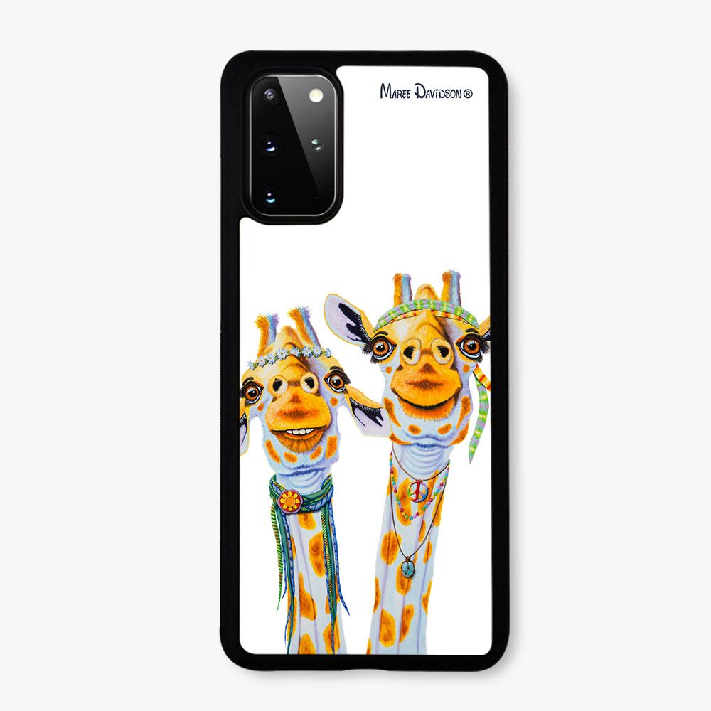 Jenny and Jude the Hippie Giraffes - Samsung Case Cover - Image 1