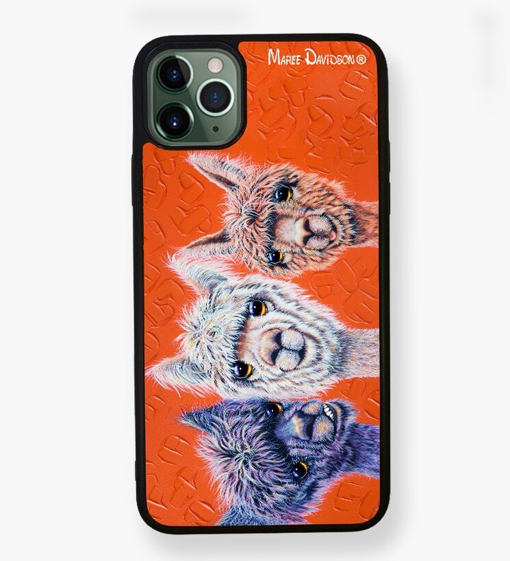 Just Hanging Out the Alpacas - iPhone Case Cover - Image 1